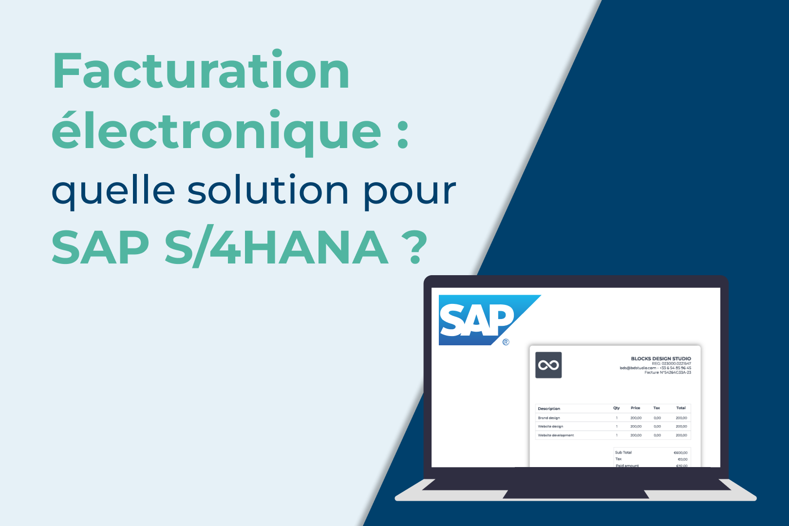 facturation électronique sap S/4 HANA