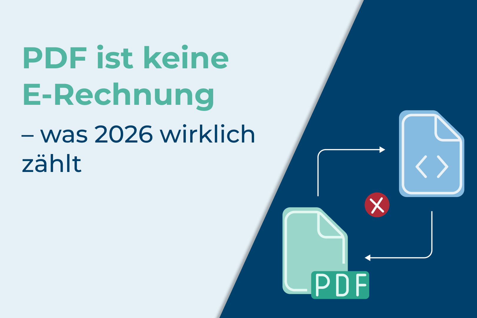 PDF ist keine E-Rechnung
