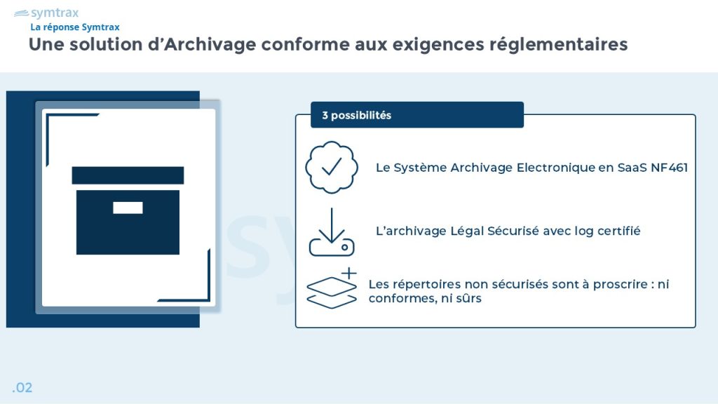 solution archivage électronique de Symtrax 