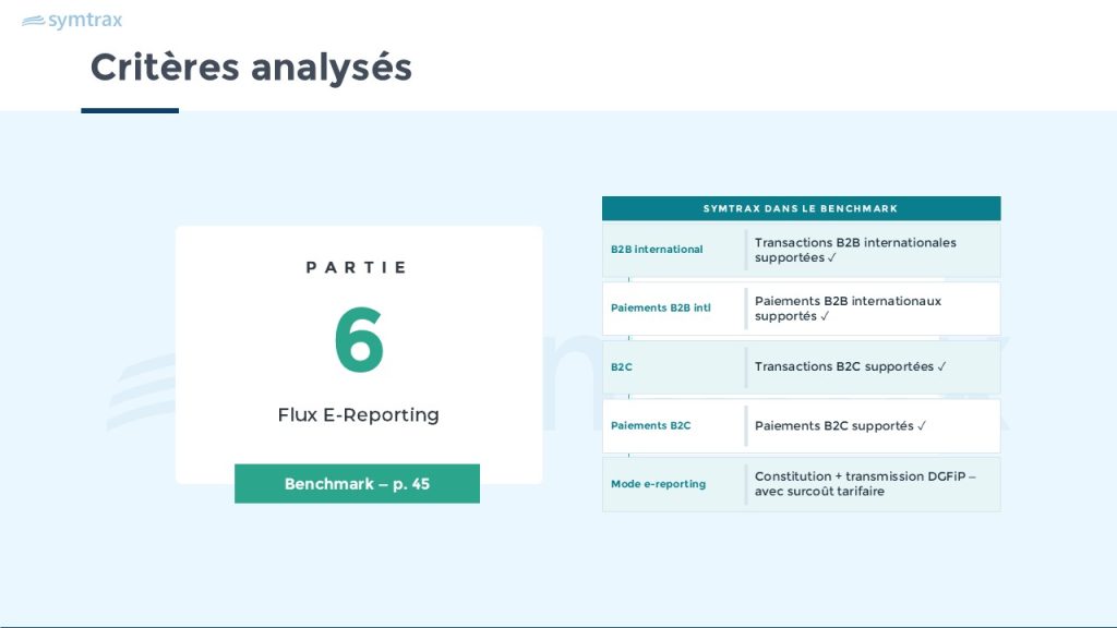 flux e reporting benchmark 2026 plateforme agréée